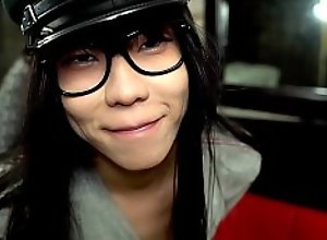 Asian shemale Jelly interracial sex with TS Celine