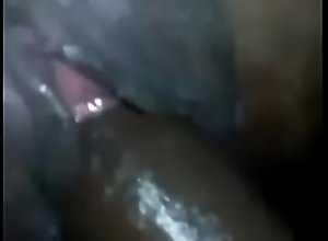 Petite african cums on dick