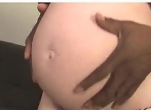pregnant fucked with black in front of her..