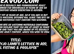 Hotkinkyjo lamb's lettuce in ass, anal fisting