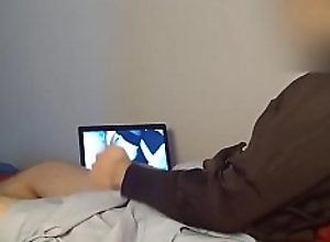 Church lady watching porn at home!