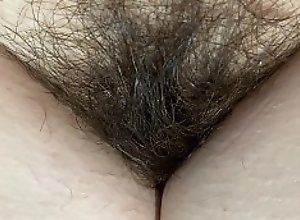 extreme close up on my hairy pussy huge bush 4k HD