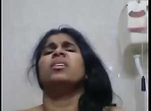 Hot mallu kerala MILF masturbating in bathroom - fucking sexy face reactions