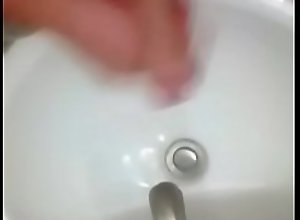 Cum in the sink