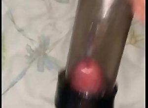Fucking my dick pump while wife is shopping