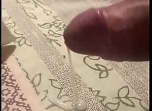 Cum all over the hotel bed