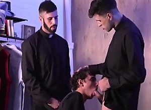 Horny Teen Taught A Lesson By Priests